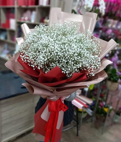 Букет цветов из: Гипсофила в Наурской