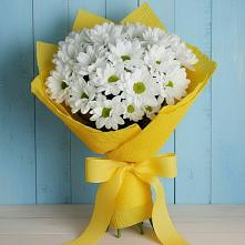 Букет Застенчивые лепестки в Наурской Букет цветов из:  Хризантемы в Наурской
