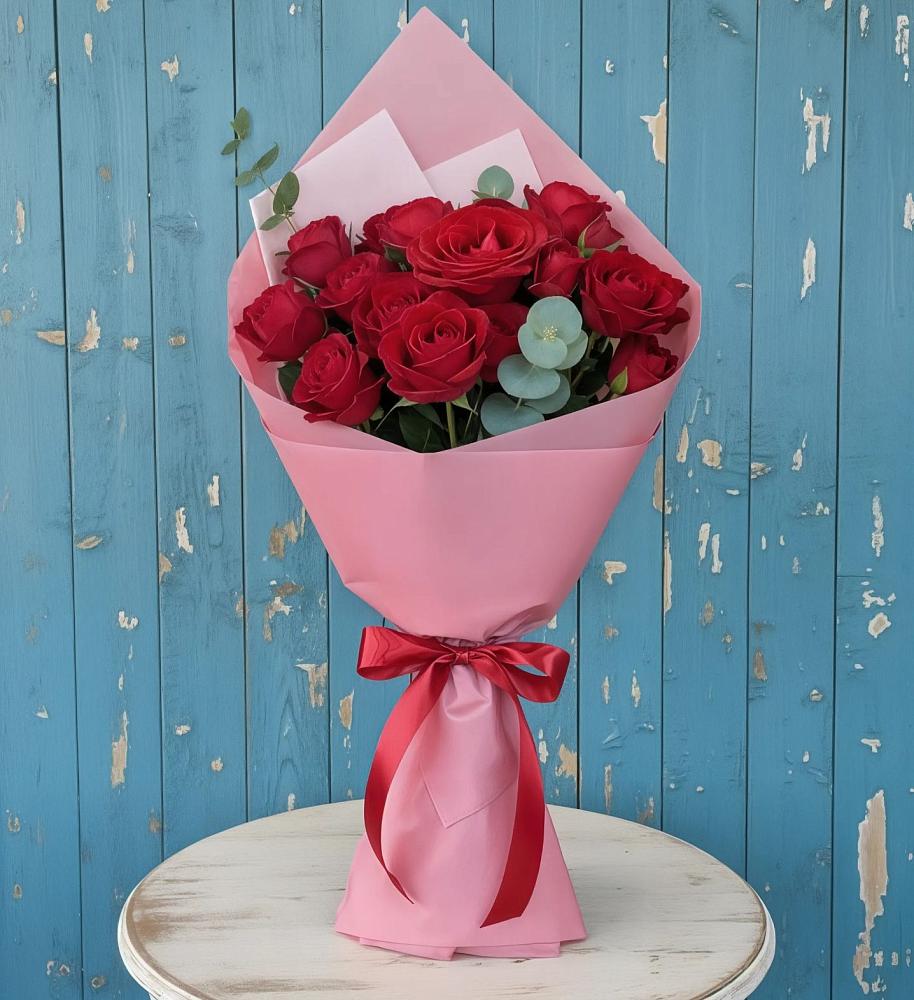 Букет красный бархат в Наурской Букет цветов из: Розы в Наурской