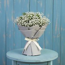 Букет Белые гипсофилы в Наурской Букет цветов из:  Гипсофила в Наурской