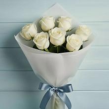 7 Белых роз Эдлесс Лав в Наурской Букет 7 Белых роз Эдлесс Лав в Наурской