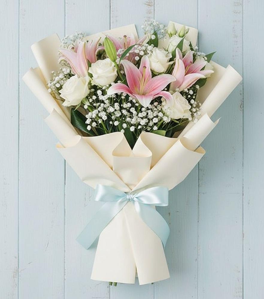 Букет Лилии в Наурской Букет цветов из: Лилии в Наурской