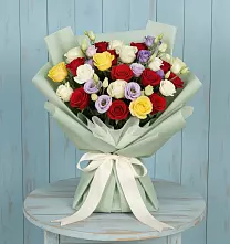 Букет Модная красотка в Наурской Букет цветов из:  Розы в Наурской