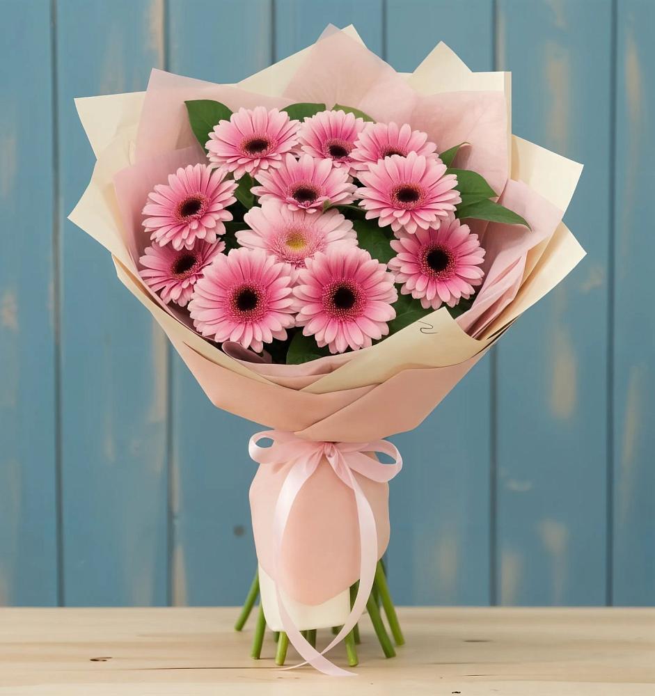 Букет пурпурно-розовый в Наурской Букет цветов из: Герберы в Наурской