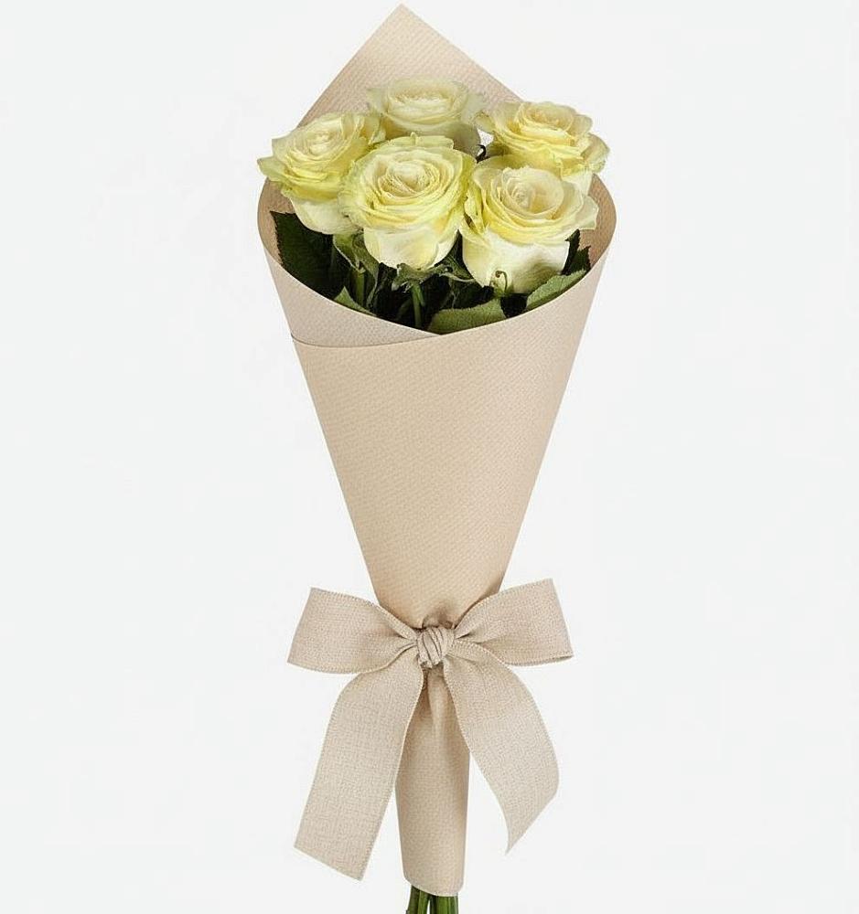 Букет белые крылья в Наурской Букет цветов из: Розы в Наурской