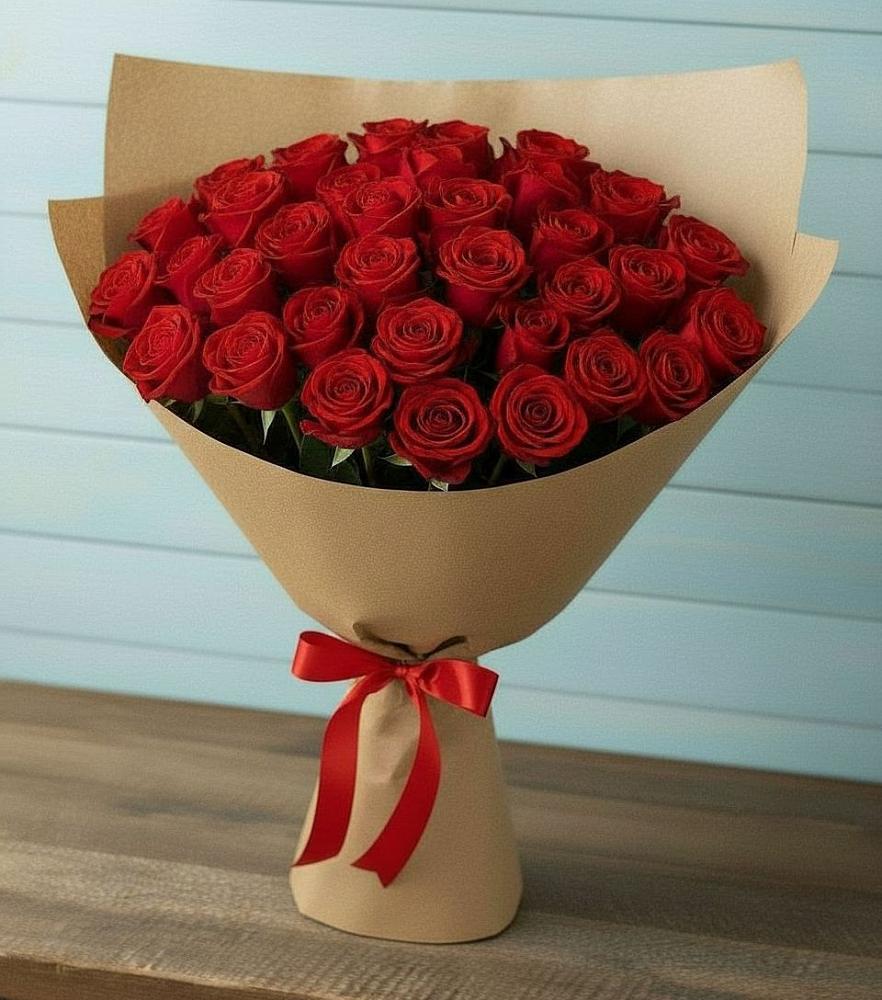 Красные розы Милано в Наурской Букет Красные розы Милано в Наурской