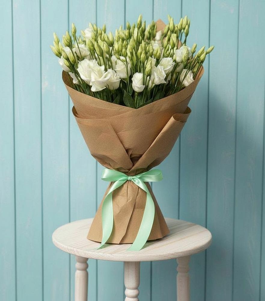 Букет Утренняя Свежесть в Наурской Букет цветов из: Лизиантусы в Наурской