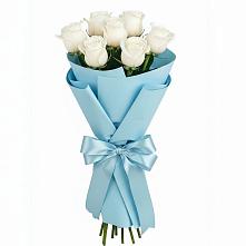 7 Белых роз Проуд в Наурской Букет 7 белых роз Проуд в Наурской