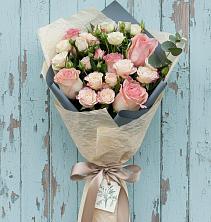 Букет нежный и розовый в Наурской Букет цветов из:  Розы в Наурской