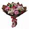 Букет Розовое очарование в Наурской Букет цветов из: Хризантемы, Альстромерии и Розы в Наурской