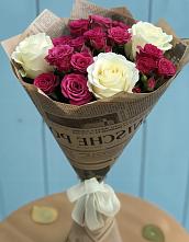 Букет Удивительный из роз в Наурской Букет цветов из:  Розы в Наурской
