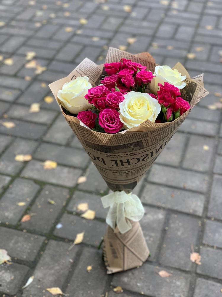 Букет Удивительный из роз в Наурской Букет цветов из: Розы в Наурской