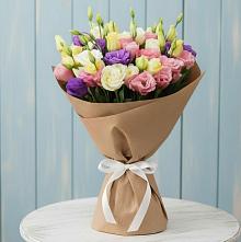 Букет Цветная эустома в Наурской Букет цветов из:  Лизиантусы в Наурской