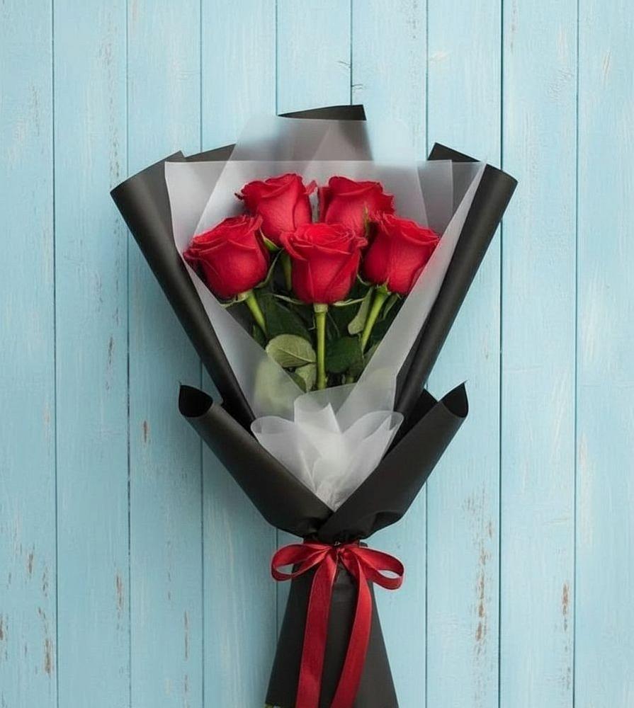 Букет в ритме города в Наурской Букет цветов из: Розы в Наурской